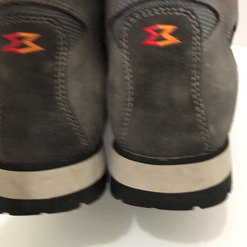 Men's Gray Suede Hiking Boots - Waterproof Hiking Boots - Picture 4 of 8